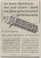 Colgate's Ribbon Dental Cream - Pubblicità D'epoca - 1931 Old Advertising - Pubblicitari