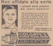 Colgate's Ribbon Dental Cream - Pubblicità D'epoca - 1931 Old Advertising - Publicités