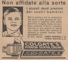 Colgate's Ribbon Dental Cream - Pubblicità D'epoca - 1931 Old Advertising - Publicités