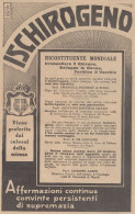 Ischirogeno - Prof. Emanuele Paternò Di Sessa - Pubblicità - 1931 Old Ad - Publicités