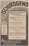 Ischirogeno - Prof. Giuseppe Albini - Pubblicità D'epoca - 1931 Vintage Ad - Publicités