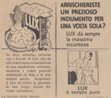 Detersivo LUX - Pubblicità D'epoca - 1931 Vintage Advertising - Advertising