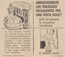 Detersivo LUX - Pubblicità D'epoca - 1931 Vintage Advertising - Werbung