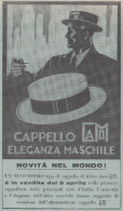 Cappello CAMO Eleganza Maschile - Pubblicità D'epoca - 1931 Advertising - Advertising
