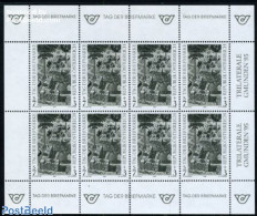 Austria 1994 Stamp Day M/s, Blackprint, Mint NH, Nature - Birds - Stamp Day - Ungebraucht