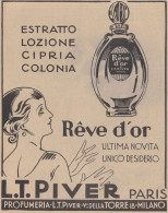 Reve D'Or - L.T. Piver Paris - Pubblicità D'epoca - 1931 Old Advertising - Publicités