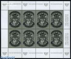 Austria 1995 Stamp Day M/s Blackprint, Mint NH, Nature - Flowers & Plants - Stamp Day - Ungebraucht