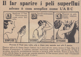 Crema Depilatoria VEET - Pubblicità D'epoca - 1931 Vintage Advertising - Reclame