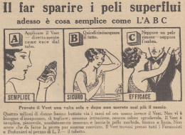 Crema Depilatoria VEET - Pubblicità D'epoca - 1931 Vintage Advertising - Reclame