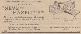 Neve Hazeline - Pubblicità D'epoca - 1931 Vintage Advertising - Reclame