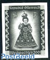 Austria 2001 Christmas 1v, Blackprint, Mint NH, Religion - Christmas - Neufs