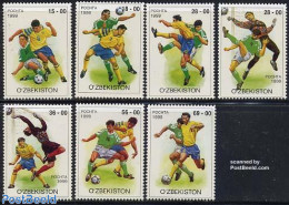 Uzbekistan 1999 Football 7v, Mint NH, Sport - Football - Uzbekistán