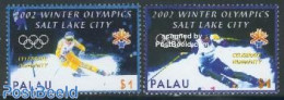 Palau 2002 Olympic Winter Games 2v (white Rings), Mint NH, Sport - Olympic Winter Games - Skiing - Skiing