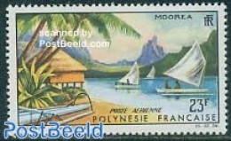 French Polynesia 1964 Moorea 1v, Mint NH, Transport - Ships And Boats - Unused Stamps