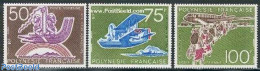 French Polynesia 1975 Aviation 3v, Mint NH, Transport - Aircraft & Aviation - Ungebraucht