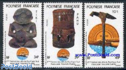 French Polynesia 1980 Art Festival 3v, Mint NH, Art - Art & Antique Objects - Nuevos