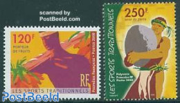 French Polynesia 2000 Tradional Sports 2v, Mint NH, Sport - Sport (other And Mixed) - Ongebruikt