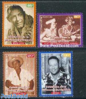 French Polynesia 2001 Local Music 4v, Mint NH, Performance Art - Music - Unused Stamps