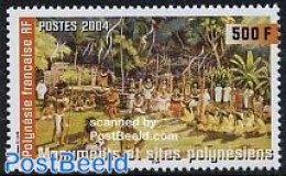 French Polynesia 2004 Sites 1v, Mint NH, Performance Art - Various - Dance & Ballet - Folklore - Unused Stamps