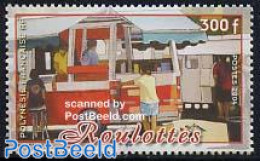 French Polynesia 2004 Roulottes 1v, Mint NH, Transport - Various - Automobiles - Street Life - Nuovi