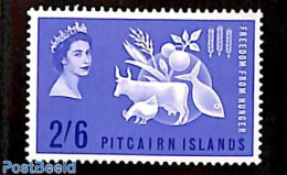 Pitcairn Islands 1963 Freedom From Hunger 1v, Mint NH, Health - Nature - Food & Drink - Freedom From Hunger 1963 - Cat.. - Levensmiddelen