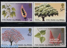 Pitcairn Islands 1987 Trees 2x2v [:], Mint NH, Nature - Trees & Forests - Rotary, Lions Club