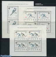 Poland 1962 Skiing Zakopane 3 M/s, Mint NH, Sport - Skiing - Sport (other And Mixed) - Unused Stamps