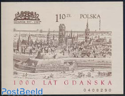 Poland 1997 Gdansk Millennium S/s Imperforated, Mint NH, Religion - Churches, Temples, Mosques, Synagogues - Art - Cas.. - Neufs