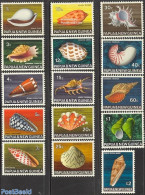 Papua New Guinea 1968 Shells 15v, Unused (hinged), Nature - Shells & Crustaceans - Maritiem Leven