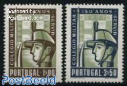 Portugal 1954 Military School 2v, Mint NH, History - Science - Militarism - Education - Nuevos