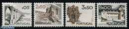 Portugal 1973 Definitives 4v, Normal Paper, Mint NH, Art - Bridges And Tunnels - Castles & Fortifications - Ongebruikt