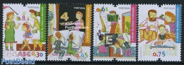 Portugal 2008 Childrens Right To Education 4v, Mint NH, Science - Education - Art - Children Drawings - Nuovi