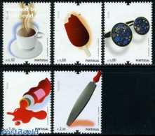 Portugal 2009 Senses 5v, Mint NH, Health - Various - Food & Drink - Holograms - Unused Stamps
