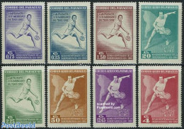 Paraguay 1962 Asuncion Tennis Championship 8v, Mint NH, Sport - Various - Sport (other And Mixed) - Tennis - Maps - Tenis