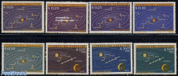 Paraguay 1962 Solar System 8v, Mint NH, Science - Astronomy - Astrología