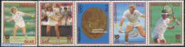 Paraguay 1988 Olympic Games, Tennis 5v, Mint NH, Sport - Olympic Games - Tennis - Tenis