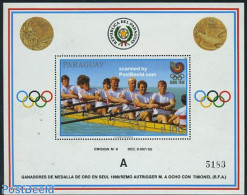 Paraguay 1989 Olympic Winners S/s, Rowing, Mint NH, Sport - Kayaks & Rowing - Roeisport