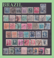 Brésil COLLECTION 45 TIMBRES ANCIENS - Collections, Lots & Series
