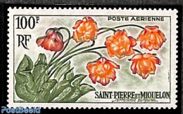 Saint Pierre And Miquelon 1962 Flowers 1v, Unused (hinged), Nature - Flowers & Plants - Autres & Non Classés