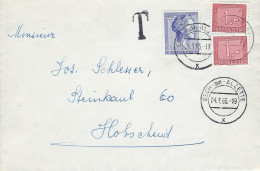 Luxembourg - Luxemburg - Lettre  Taxes  1965  Adressé à Monsieur Jos Schlesser , Hobscheid - Segnatasse
