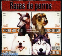 Peru 2006 Dogs 4v+tab [:+], Mint NH, Nature - Dogs - Autres & Non Classés