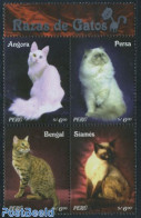 Peru 2007 Cats 4v+tab [+], Mint NH, Nature - Animals (others & Mixed) - Cats - Autres & Non Classés