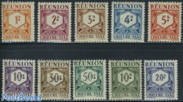 Reunion 1947 Postage Due 10v, Mint NH - Autres & Non Classés