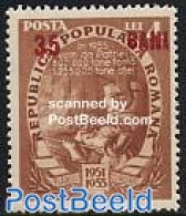 Romania 1952 Overprint 1v (red Overprint), Mint NH - Ongebruikt