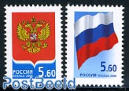 Russia 2006 Coat Of Arms & Flag 2v, Mint NH, History - Coat Of Arms - Flags - Autres & Non Classés