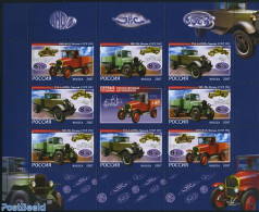 Russia 2007 Automobiles 8v M/s, Mint NH, Transport - Automobiles - Cars