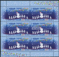 Russia 2007 Newyear M/s (with 6 Stamps), Mint NH, Various - New Year - Año Nuevo