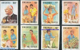 Rwanda 1983 Mgr Cardijn 8v Imperforated, Mint NH, Religion - Religion - Other & Unclassified