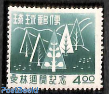 Ryu-Kyu 1956 Re-forest Programme 1v, Mint NH, Nature - Trees & Forests - Rotary Club