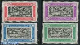 Saudi Arabia 1965 New Highway 4v, Mint NH, Transport - Traffic Safety - Accidents & Road Safety